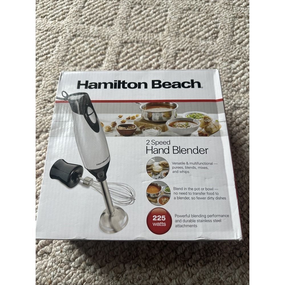 Hamilton Beach 2-Speed Hand Blender NEW‎ Silver